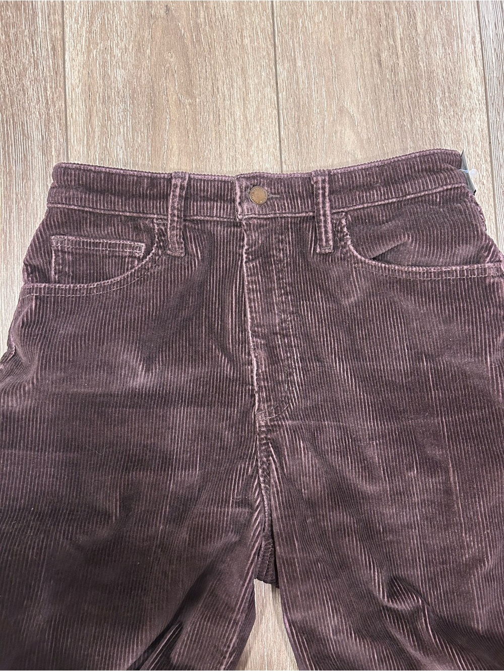 Universal Thread Plum Corduroy High-Rise Wide-Leg Pants